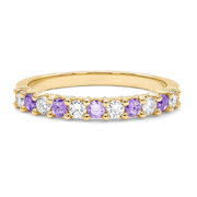Amethyst Wedding Bands