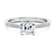 Asscher engagement rings