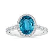 Blue Zircon Rings