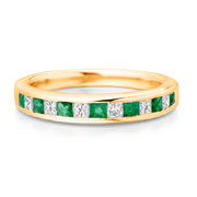 Emerald Wedding Bands