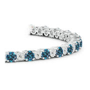 Enhanced Blue Diamond Bracelets