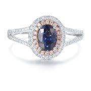 Gemstone engagement rings