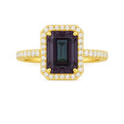 Lab Grown Alexandrite Engagement Rings