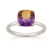 Lab Grown Ametrine Engagement Rings