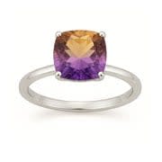 Lab Grown Ametrine Engagement Rings