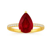 Lab Grown Ruby Engagement Rings