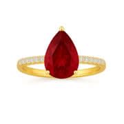 Lab Grown Ruby Engagement Rings