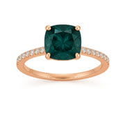 Lab Grown Teal Sapphire Engagement Rings