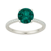 Lab Grown Tourmaline Engagement Rings