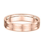 Mens Rose Gold Wedding Rings