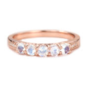 Moonstone Wedding Bands