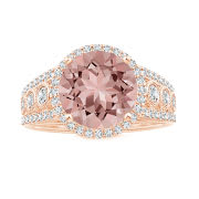 Morganite Wedding Bands