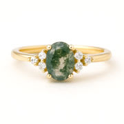 Moss Agate Rings
