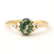 Moss Agate Rings