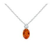 orange sapphire necklaces