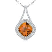 orange zircon Pendants
