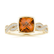 Orange Zircon Rings