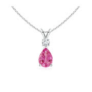pink sapphire necklaces