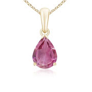 pink tourmaline Pendants