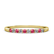 Rhodolite Garnet Wedding Bands