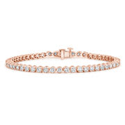 Rose gold womens tennis bracelets