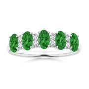Tsavorite Wedding Bands
