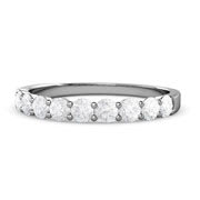 White Sapphire Wedding Bands