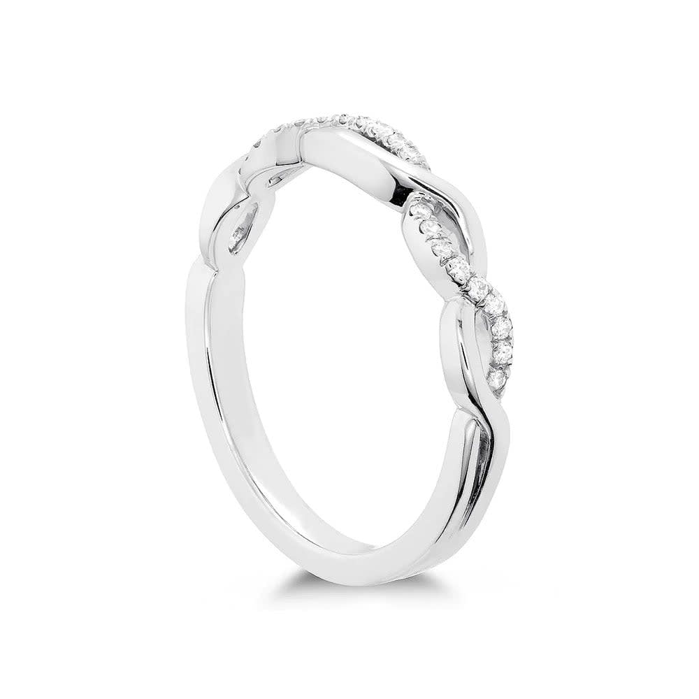 Diamond laced eternity band