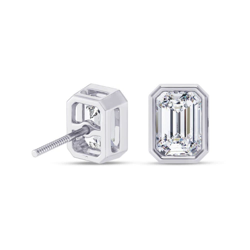Lab diamond earrings