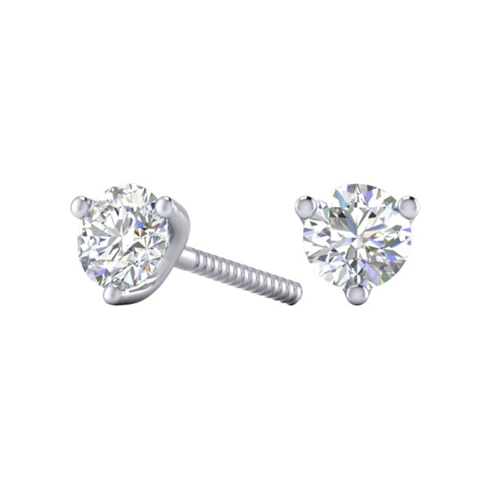 Lab diamond earrings stud
