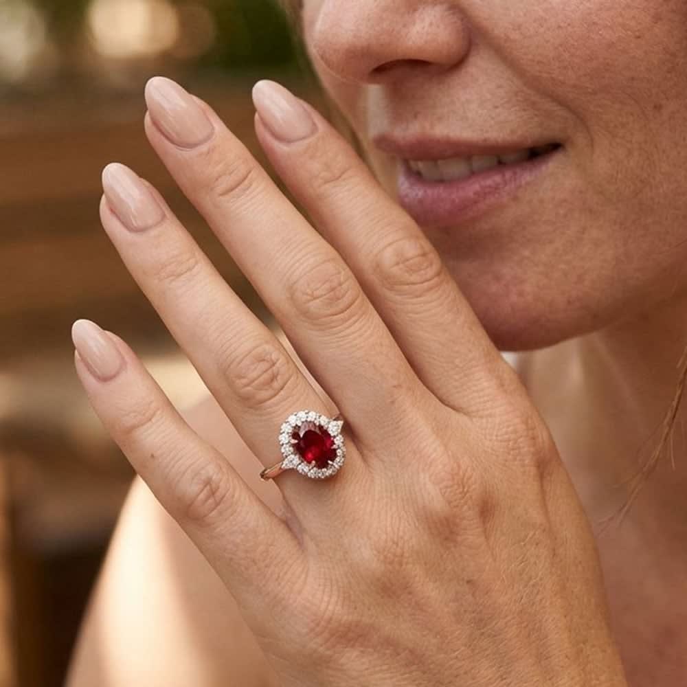 Ruby And Diamond Ring