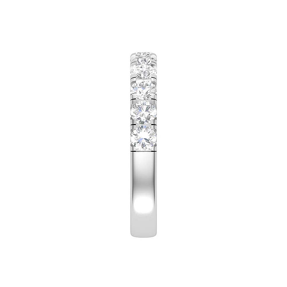 9 points Scalloped Pave Diamond Ring