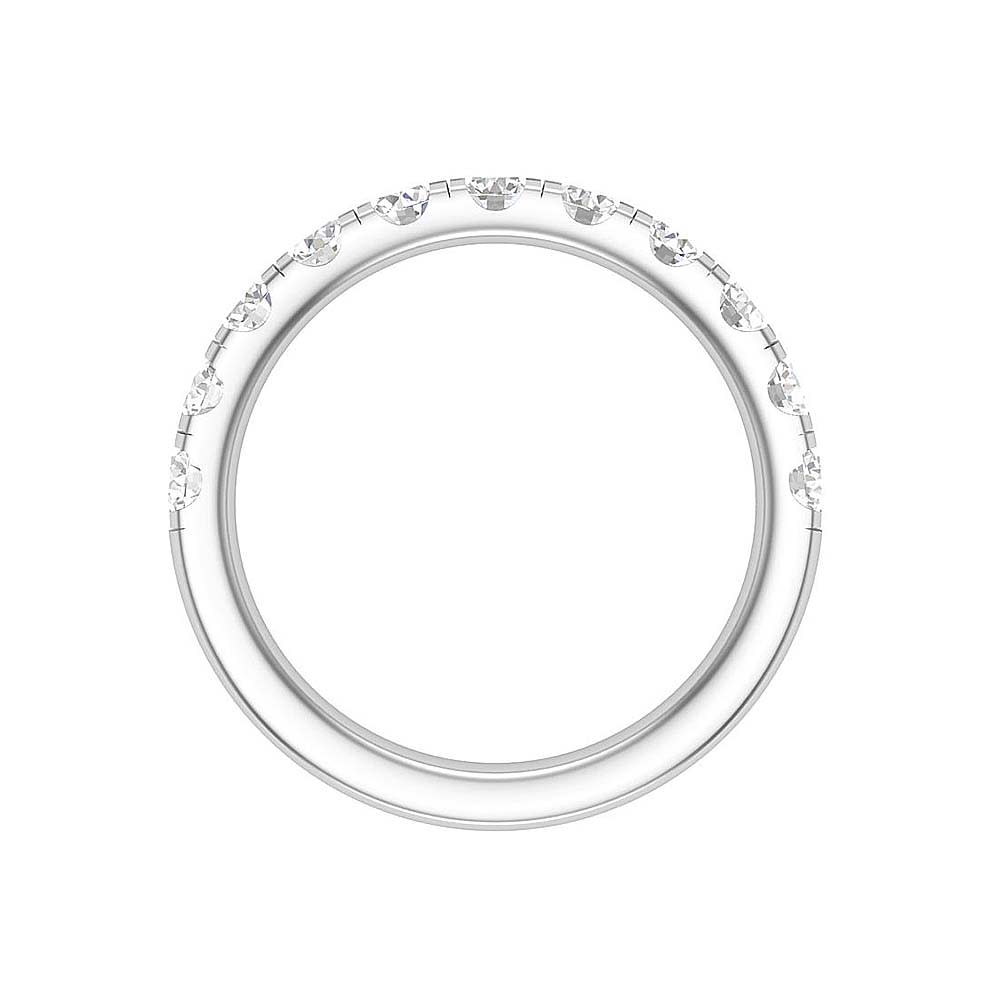 10 points Scalloped Pave Diamond Ring