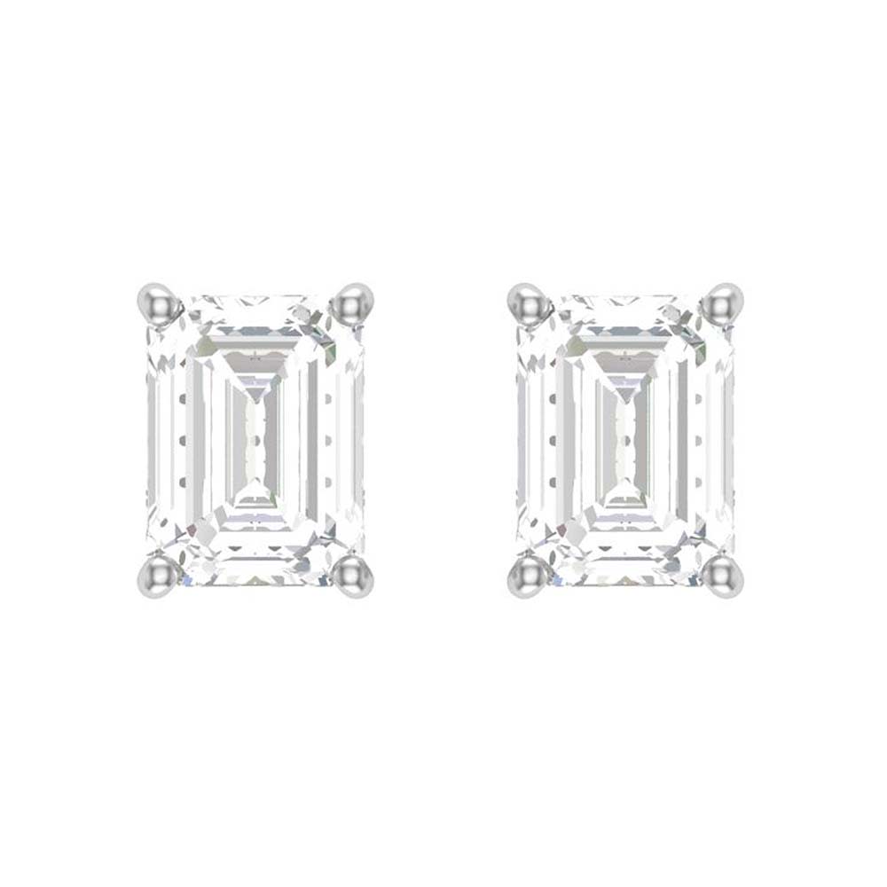 Lab grown Emerald cut 2ct tw and hidden halo
