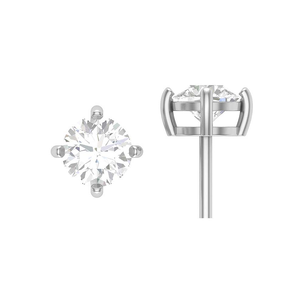 4 Prong Setting Lab Grown Diamond Stud