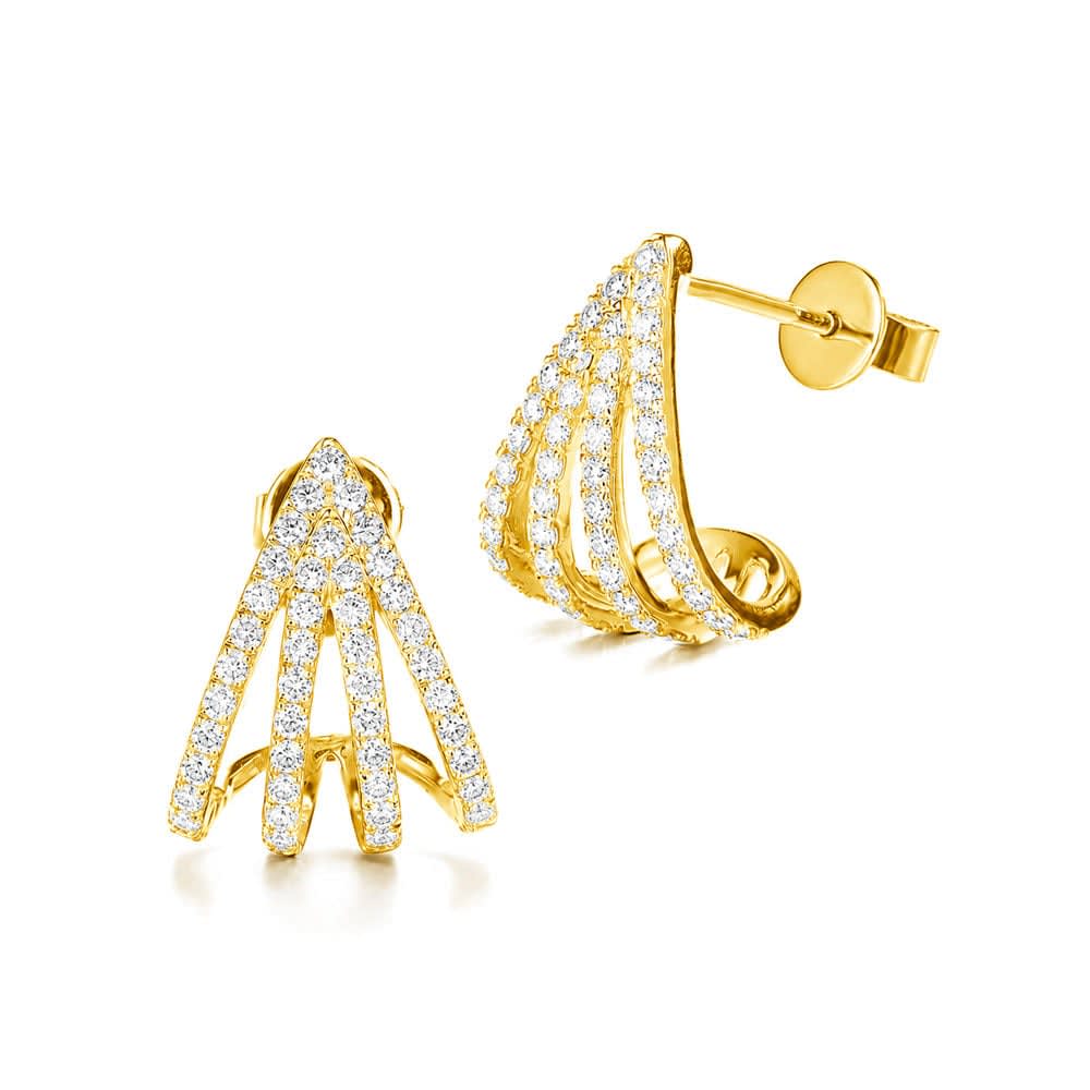 Multi Huggie Earrings