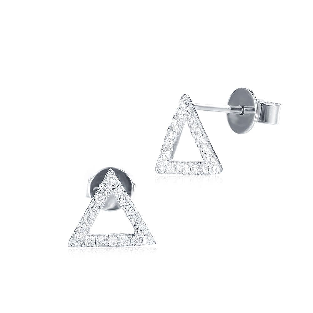 Triangle Diamond Studs