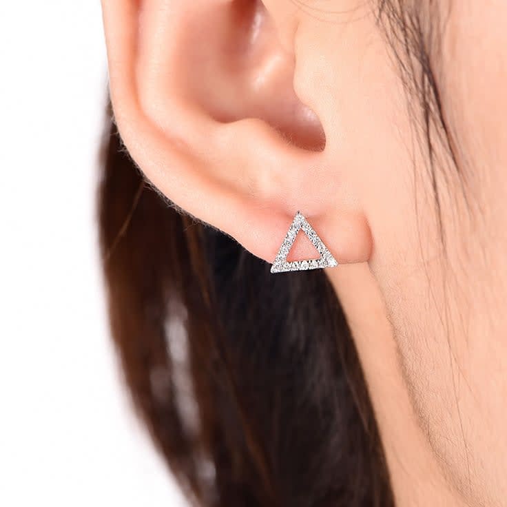 Triangle Diamond Studs