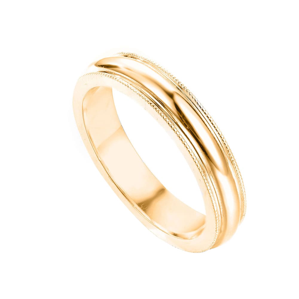 18k White Gold Mens Wedder