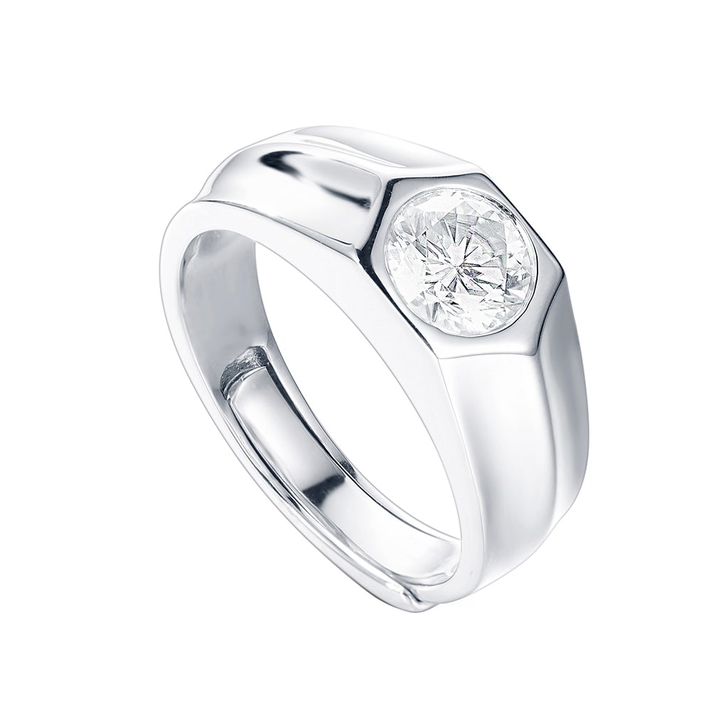 Drop Set Diamond mens wedder