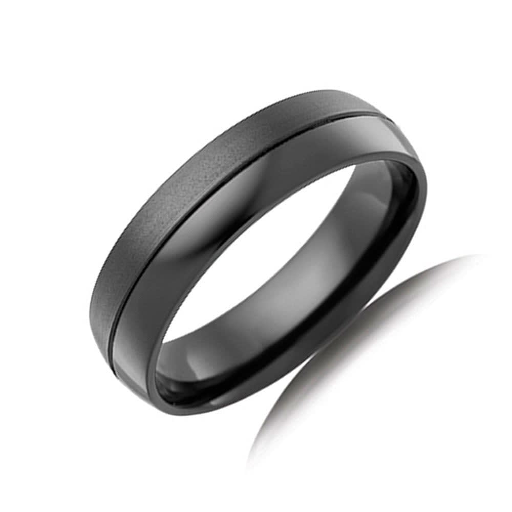 Polished and Brushed Mens Ring CW4440