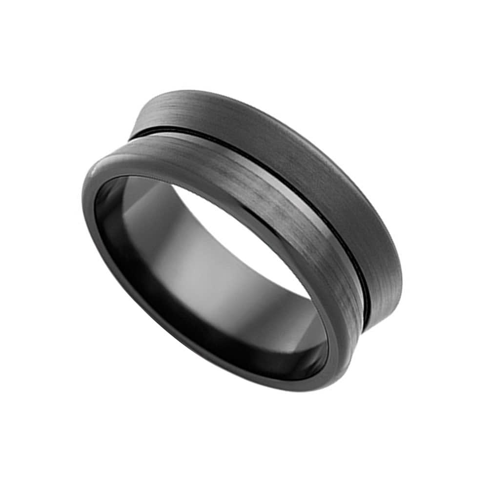 Zirconium mens wedding ring FB4434