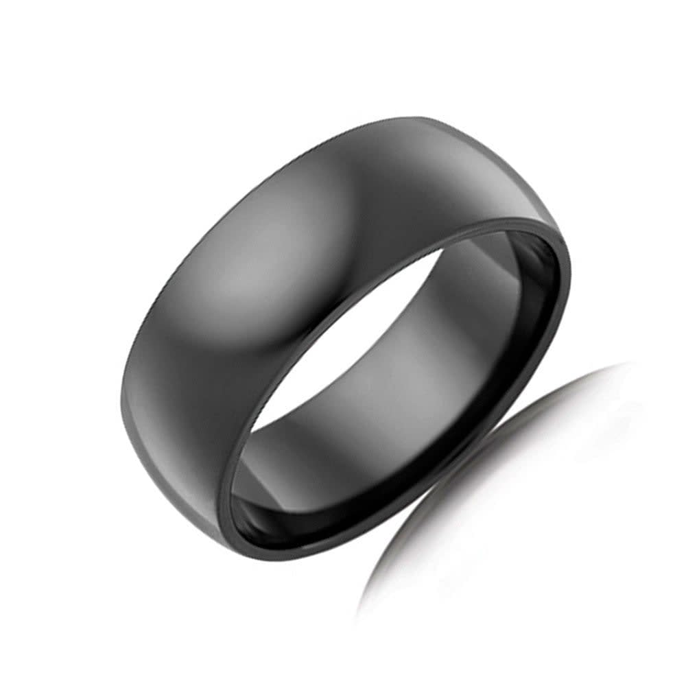 High dome zirconium ring