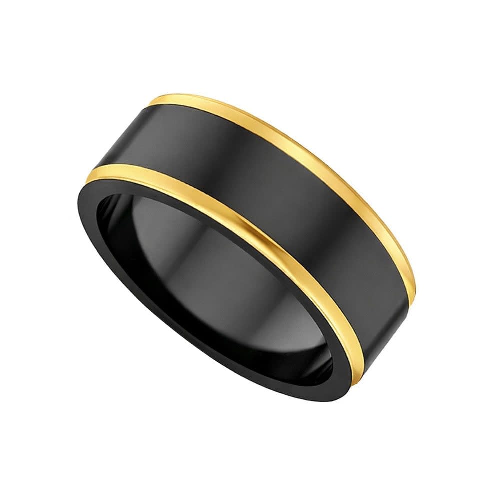 Zirconium with Rosegold edges ring