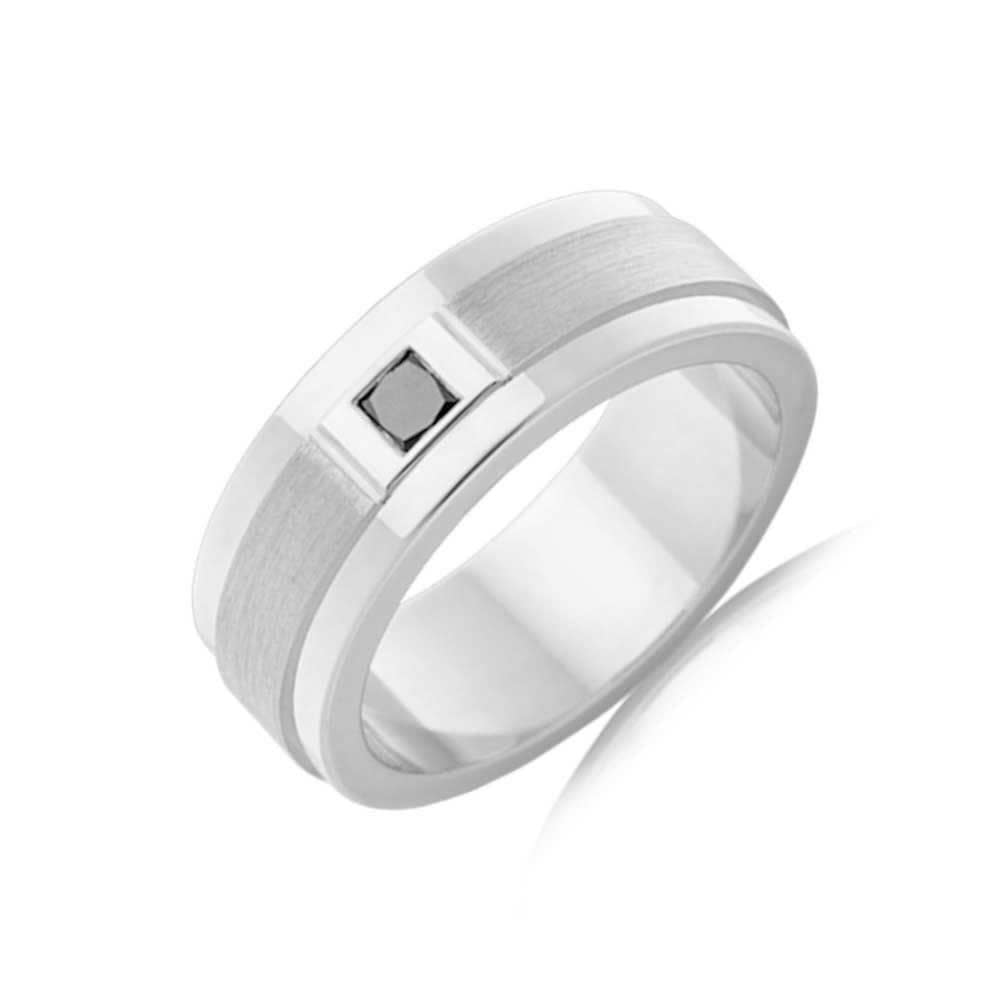 15point Black diamond ring F4286