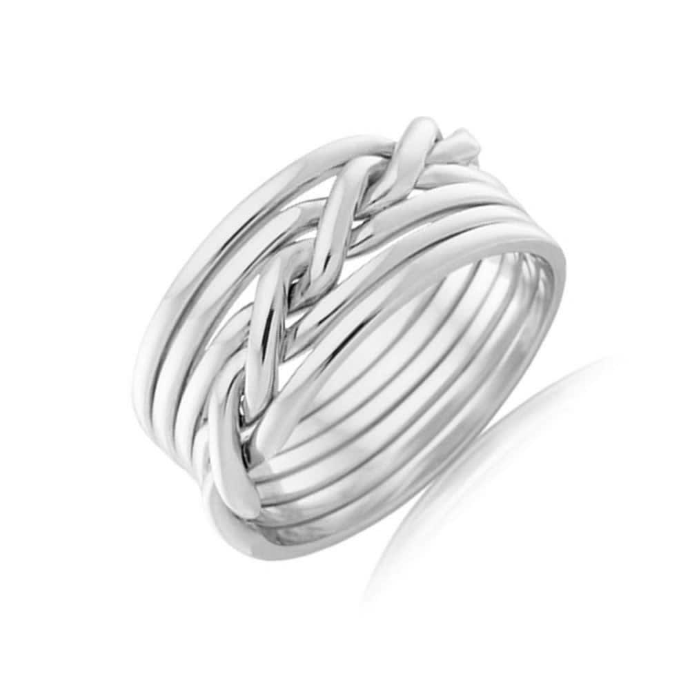 Knotted Wedding Band For Womens
