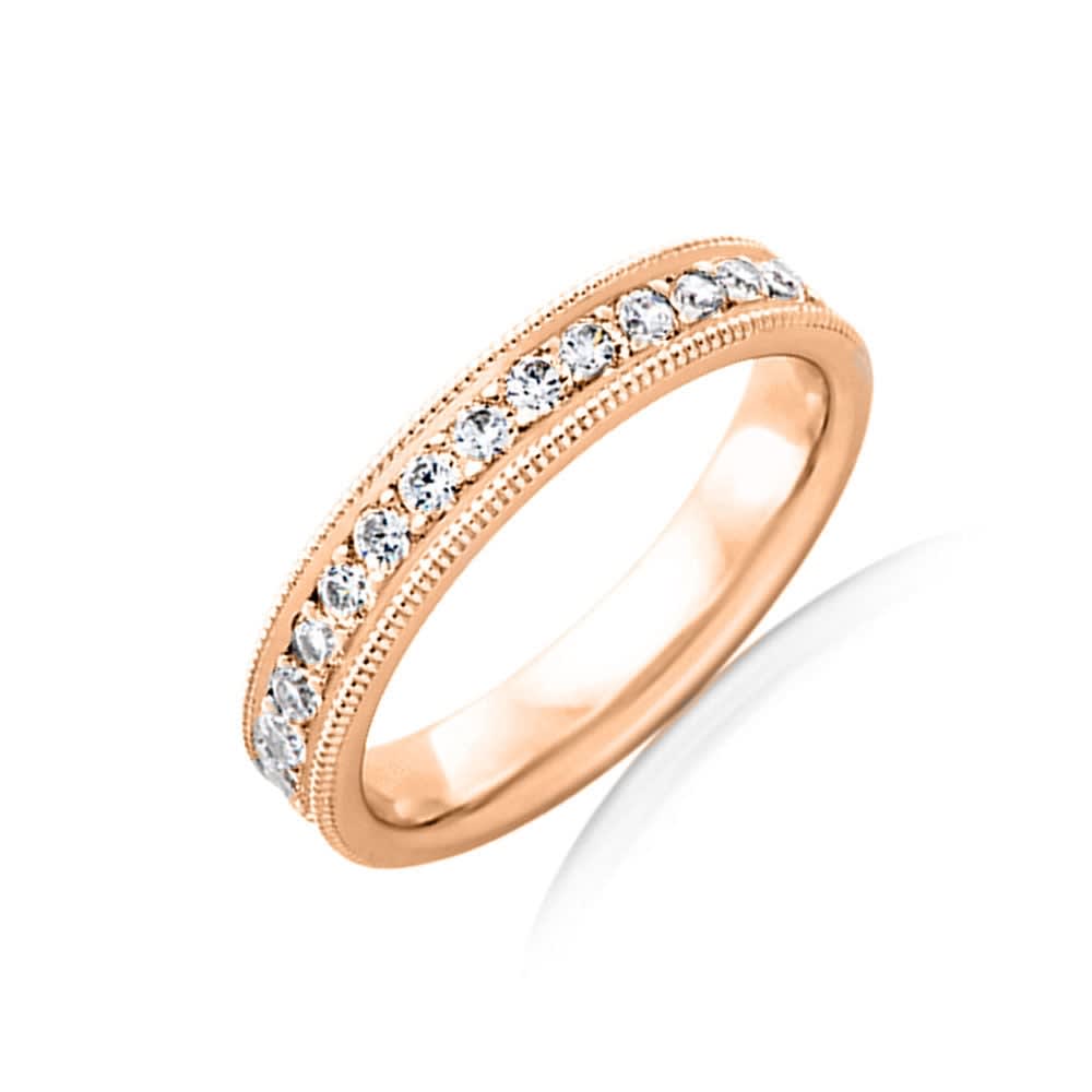 Pave set with miligrain edges F4101