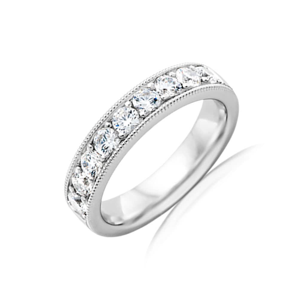Pave set with miligrain ring HR4120