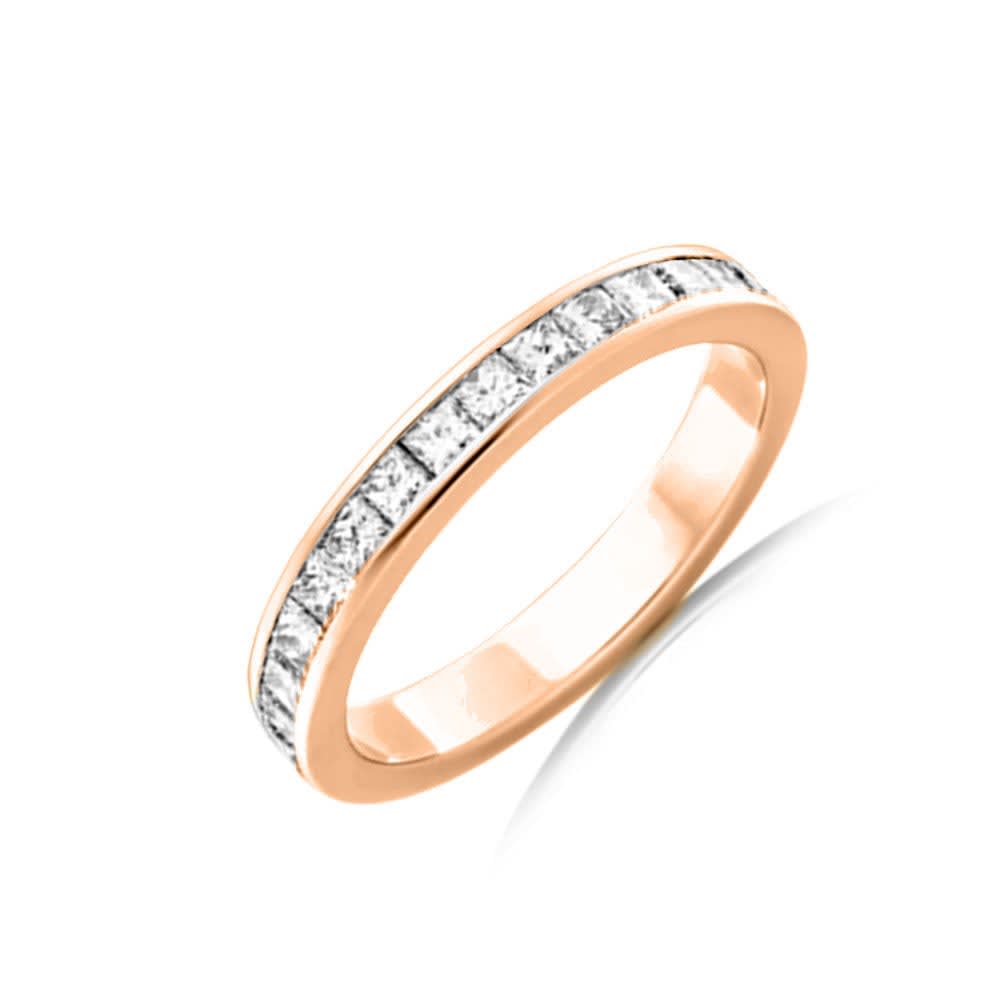 Princess cut channel set B4239