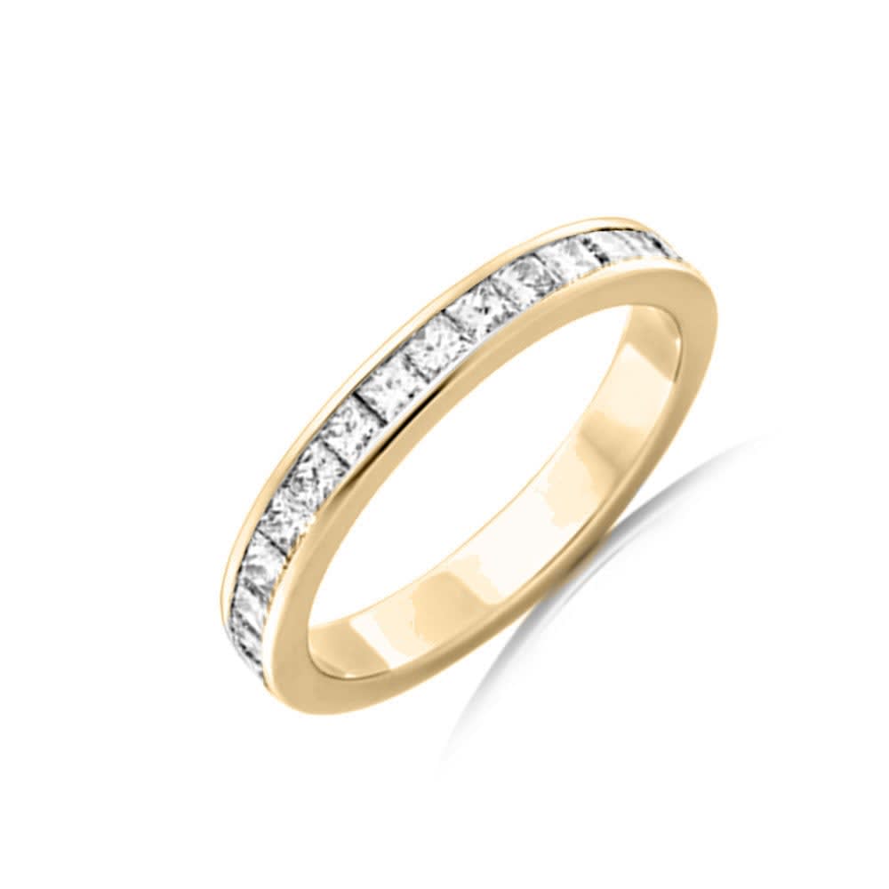 Princess cut channel set B4239